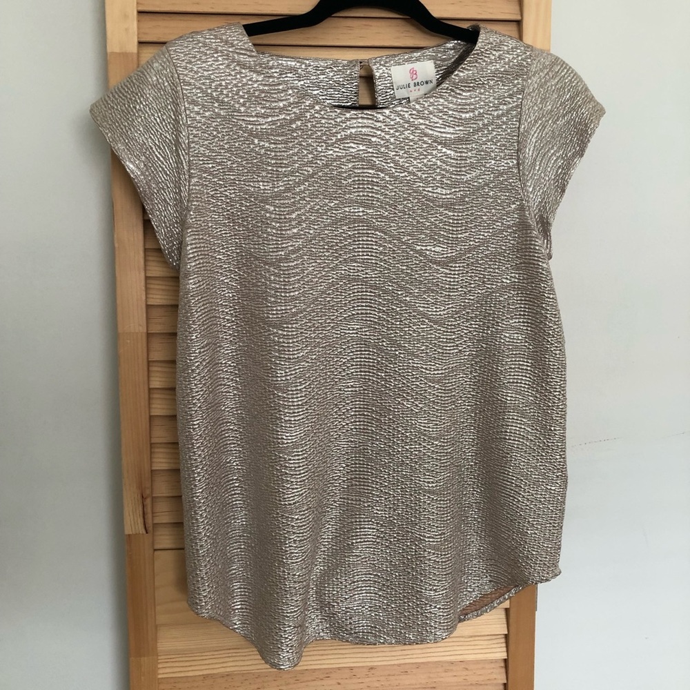 Champagne gold blouse size S